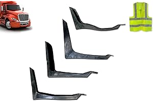 KOZAK Cabin Fairing Brackets/Mounts Set L1, L2, L3, L4 Compatible with International LT LT625, Driver Left Side, Includes Logo and Reflective Vest