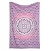 Exclusive Twin Pink Ombre Tapestry by JaipurHandloom Ombre Bedding, Mandala Tapestry, Multi Color Indian Mandala Wall Art Hippie Wall Hanging Bohemian Bedspread