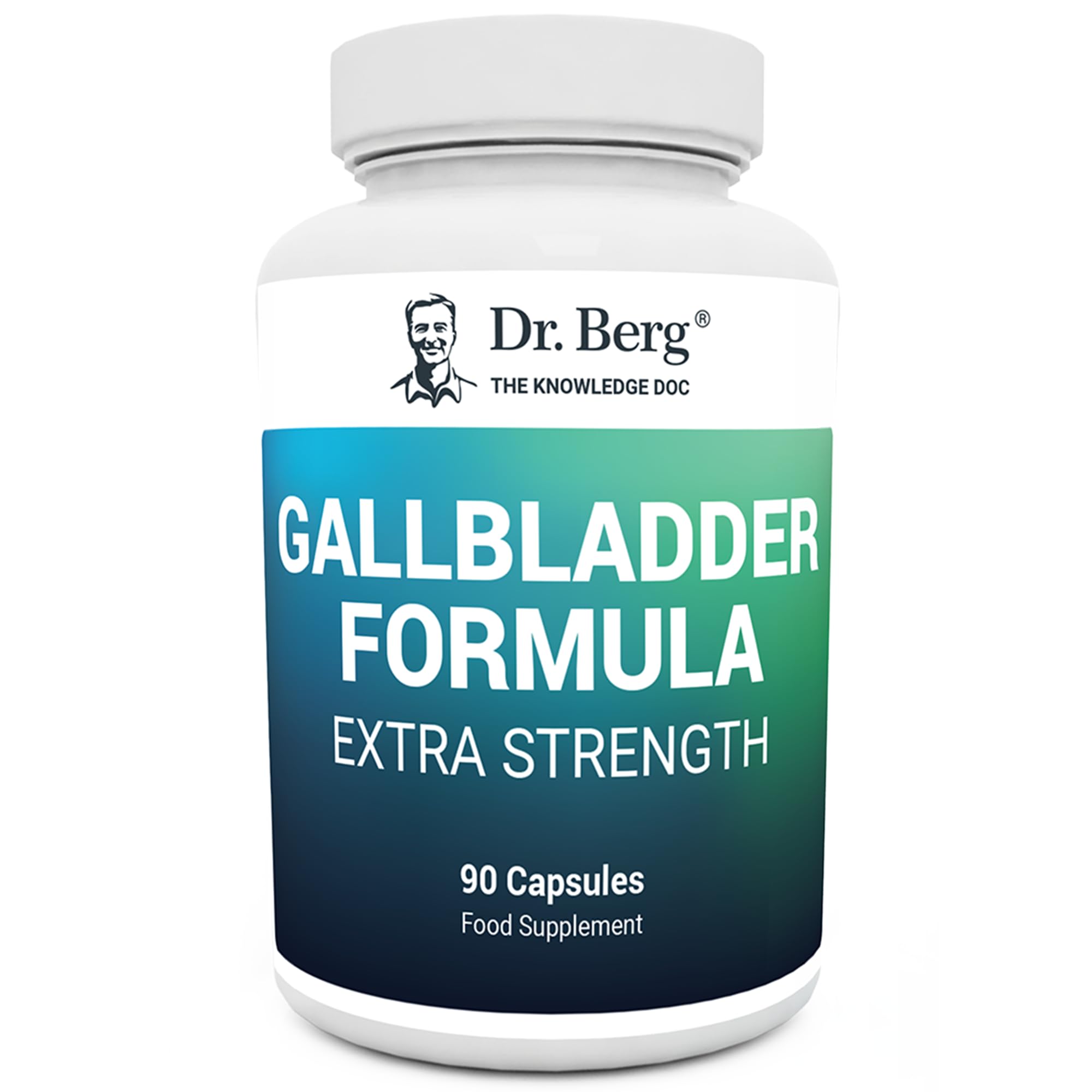 Dr. Berg's Gallbladder Formula Extra Strength - Promotes Digestive Comfort & Improved Absorption of Nutrients & More Satisfied After Meals - 90 Capsules