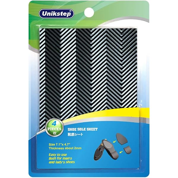 HARFINGTON Shoe Sole Repair Rubber Sheet - 2.2mm Thick, Anti-Slip, Black, 22" X 14.5"