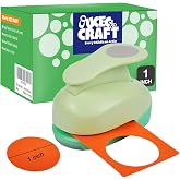 UCEC 1 Inch Circle Punch, Circle Hole Punch, Paper Punch, Paper Punches Craft Handmade Paper Punch for Crafting Scrapbooking Cards Arts Fun Projects