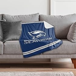 Broward College Primary Logo Stripes Sherpa