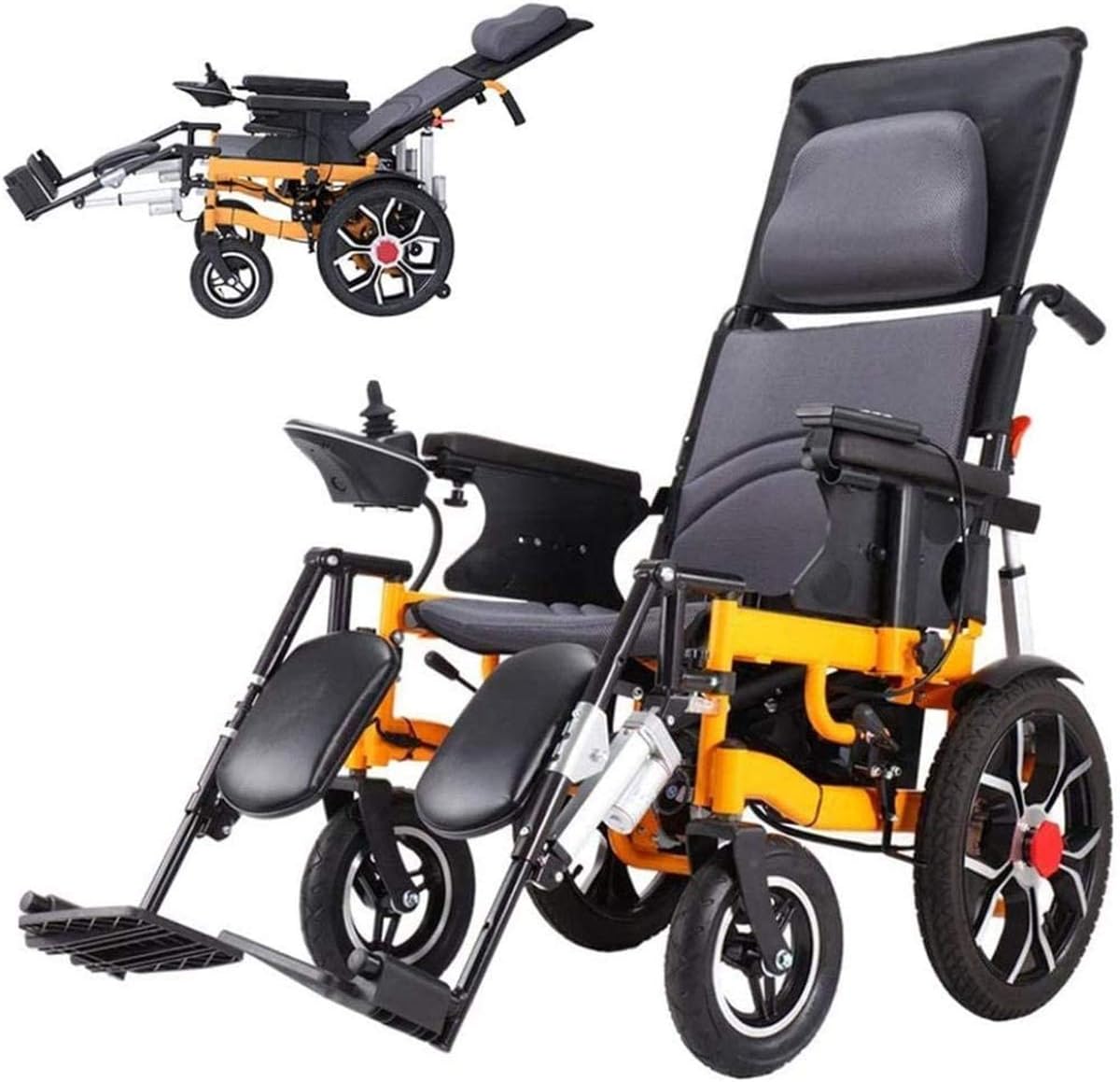 Electric Wheelchairs For Adults Electric Wheelchair with Headrest Dual Function