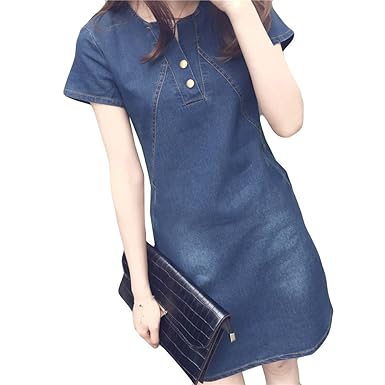 plus size denim dress uk