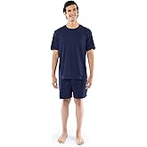 Fruit of the Loom mens 360 Stretch Short Sleeve Shirt and Shorts Pajama Sleep Set