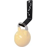 PRx Performance USA MADE Kettlebell Storage Holders, Wall Mounted Kettle Bell Holder Hanger, Space Saving Home or Commercial Gym Accessory, Thick Steel with Black Powder Coating