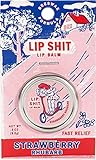 Blue Q Strawberry Rhubarb Lip Shit Lip Balm