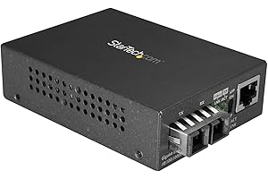 StarTech.com Singlemode (SM) SC Fiber Media Converter for 10/100/1000 Network - 10km - Gigabit Ethernet - 1310nm - w/Auto Neg