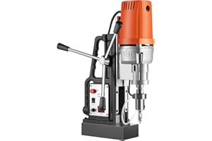 Uargd 1680W MD50 Magnetic Drill with 300 RPM Speed, 2-Inch Drilling Capacity, and 2900 lbs Magnetic Force