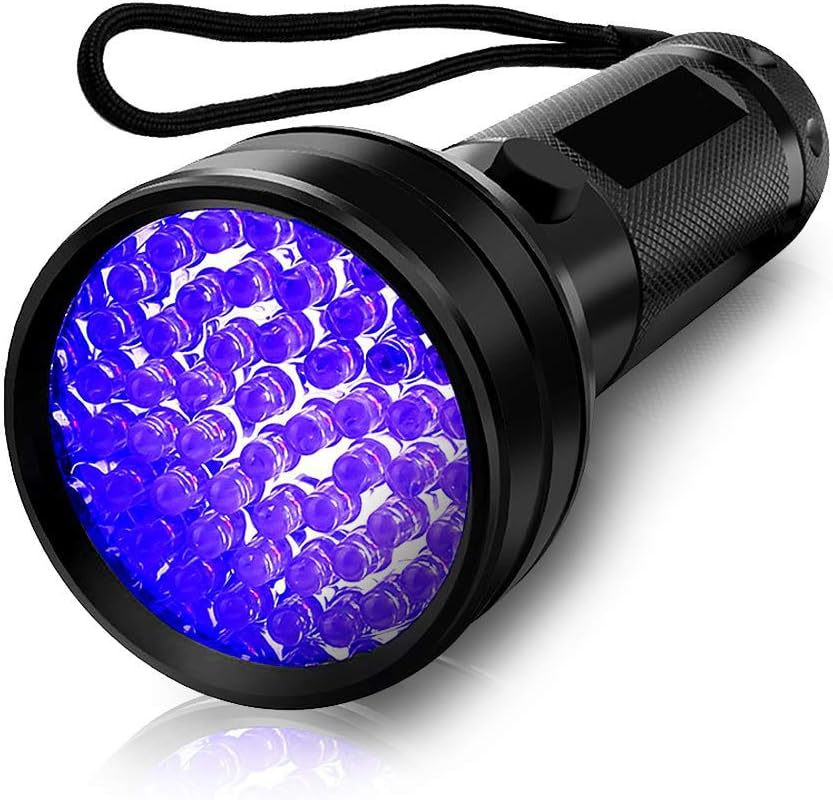 UV Flashlight Black Light UV Lights, 51 LED Ultraviolet Blacklight Pet Urine Detector for Dog/Cat Urine,Dry Stains,Bed Bug, Matching with Pet Odor Eliminator