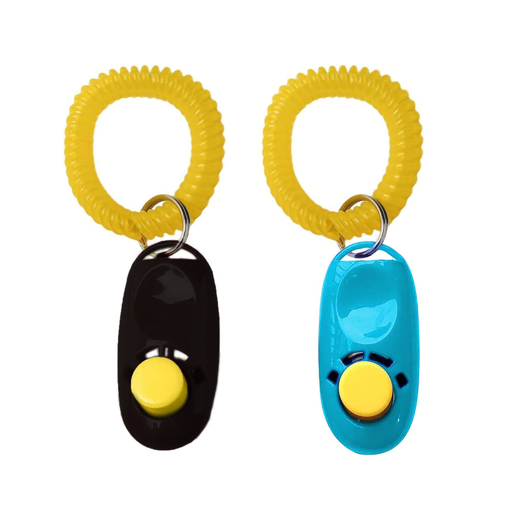 Photo 1 of 2-Pack Dog Clicker for Training with Wrist Bands, 2 Inches Multicolor, Pet Cat Dog Training Clickers & Behavior Support, Convenient and Effective Clicker Training Tools for Puppy or Cat