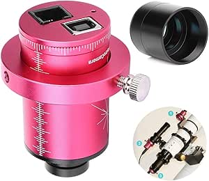 Huakii T7C Telescope Electronic Eyepiece, Camera CMOS Equatorial Instrument ST4 Guide Star