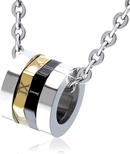 Amazon ナピスト ネックレス メンズ サージカルステンレス リング ブラック ゴールド 50cm チェーン Npn091 ネックレス 通販