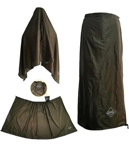 Lightweight Rain Skirt with Adjustable Waist, Lightweight Kilt, Raincoat Rainwear Liner, Packable Windbreak Kilt Skirt for Cycling Outdoor Riding Camping Hiking(Black) : Clothing, Shoes & Jewelry
