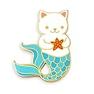 Pinsanity Cute Cat Mermaid Enamel Lapel Pin