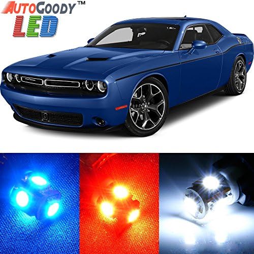 AutoGoody Premium Interior Xenon White LED Lights Package Upgrade for Dodge Challenger (2008-2017) + Install Tool Kit