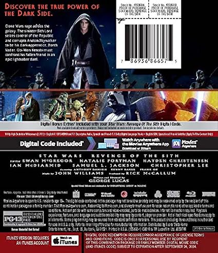 Amazon Com Star Wars Revenge Of The Sith Blu Ray Ewan Mcgregor Natalie Portman Hayden Christensen Ian Mcdiarmid Frank Oz Jimmy Smits Peter Mayhew Ahmed Best Oliver Ford Davies Temuera Morrison Anthony Daniels Silas Amazon Com Star Wars Revenge Of The Sith Blu Ray Ewan Mcgregor Natalie Portman Hayden Christensen Ian Mcdiarmid Frank Oz Jimmy Smits Peter Mayhew Ahmed Best Oliver Ford Davies Temuera Morrison Anthony Daniels Silas