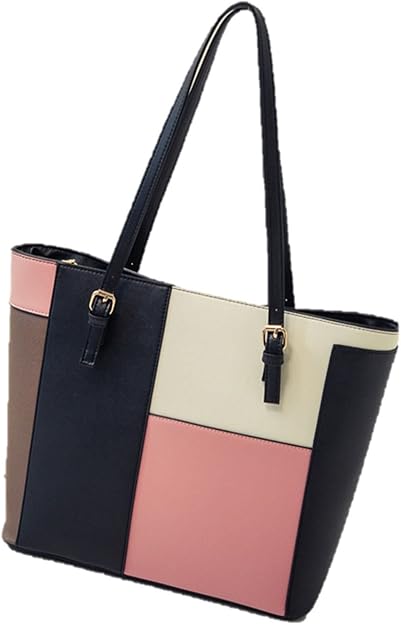 Amazon Levife レバイフ トートバッグ 大人 ビジネス きれいめ 大容量 手提げ 肩掛け レディース ピンク トートバッグ