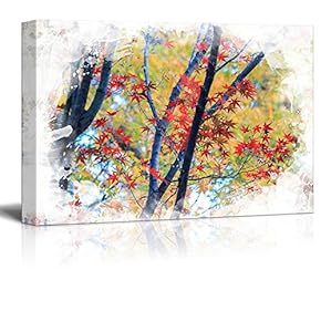 Print Landscape Autumn Leaves