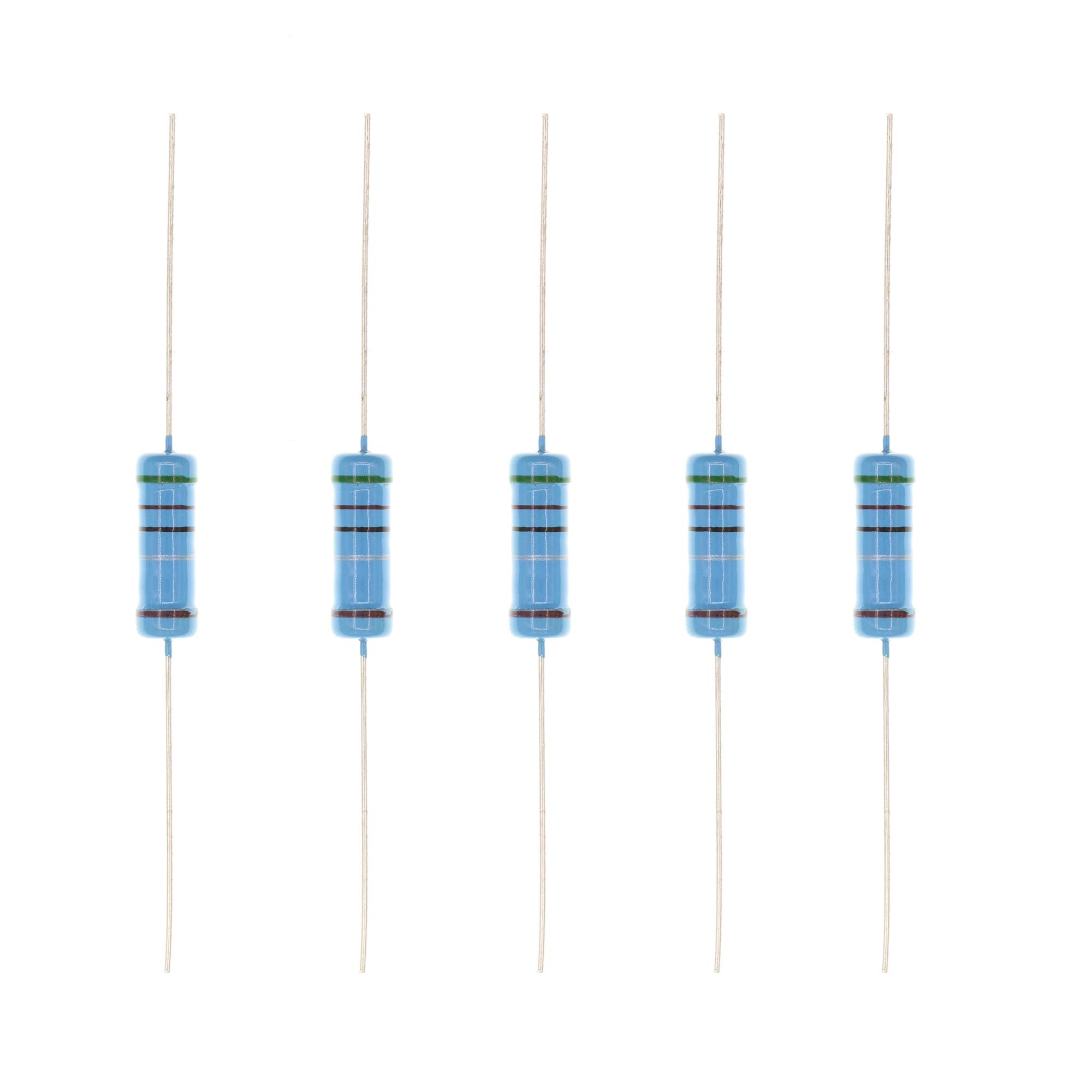 HUABAN 20PCS 3W 3 Watts 5R1 5.1 Ohm 1% Metal Film Resistor
