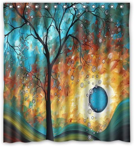 Hensu Aqua burn Shower Curtain,66"(w) x 72"(h) Inches-Bathroom Decor Shower Curtain,Creative an alluring ambiance in your bathroom!