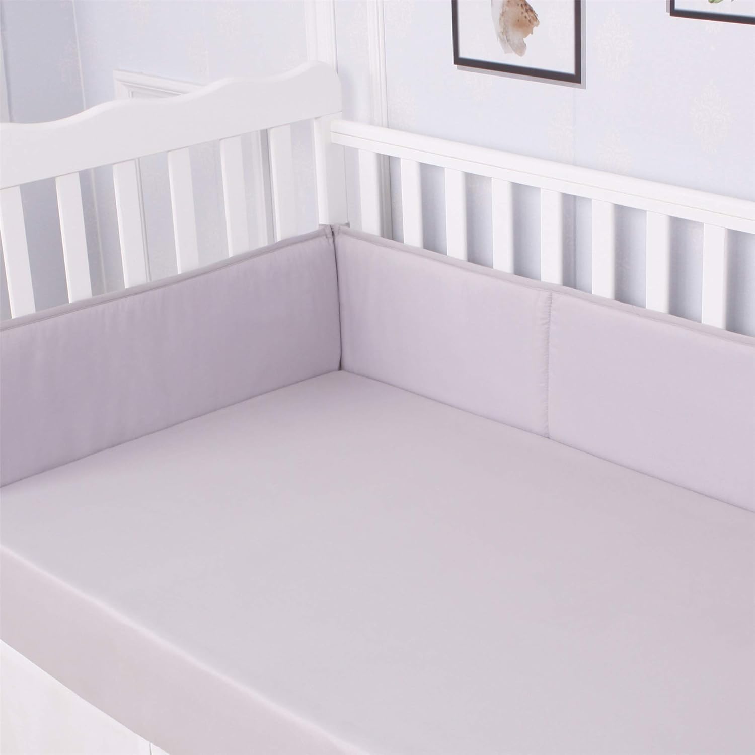 standard crib bumper size