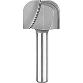 SpeTool 1/4" Shank Bowl & Tray Router Bit 3/4 Cutting Diameter Double Flute Woodworking Milling Cutter Tool