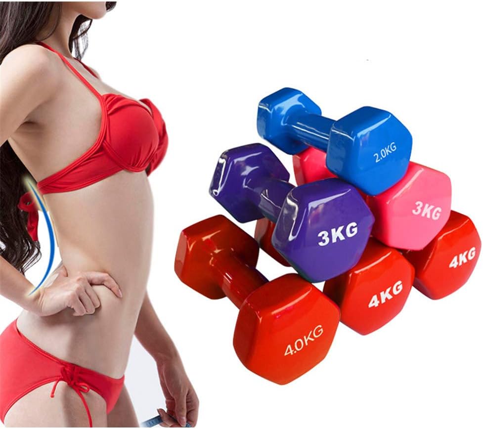 CATIDI Dumbbells Kit, Neoprene Dumbbells Hand Weights Dumbells | For Home-Gym-Exercise-Fitness-Training-Weight Lifting-Body Building-Muscle Toning-Pilates (1Pair),0.5kg
