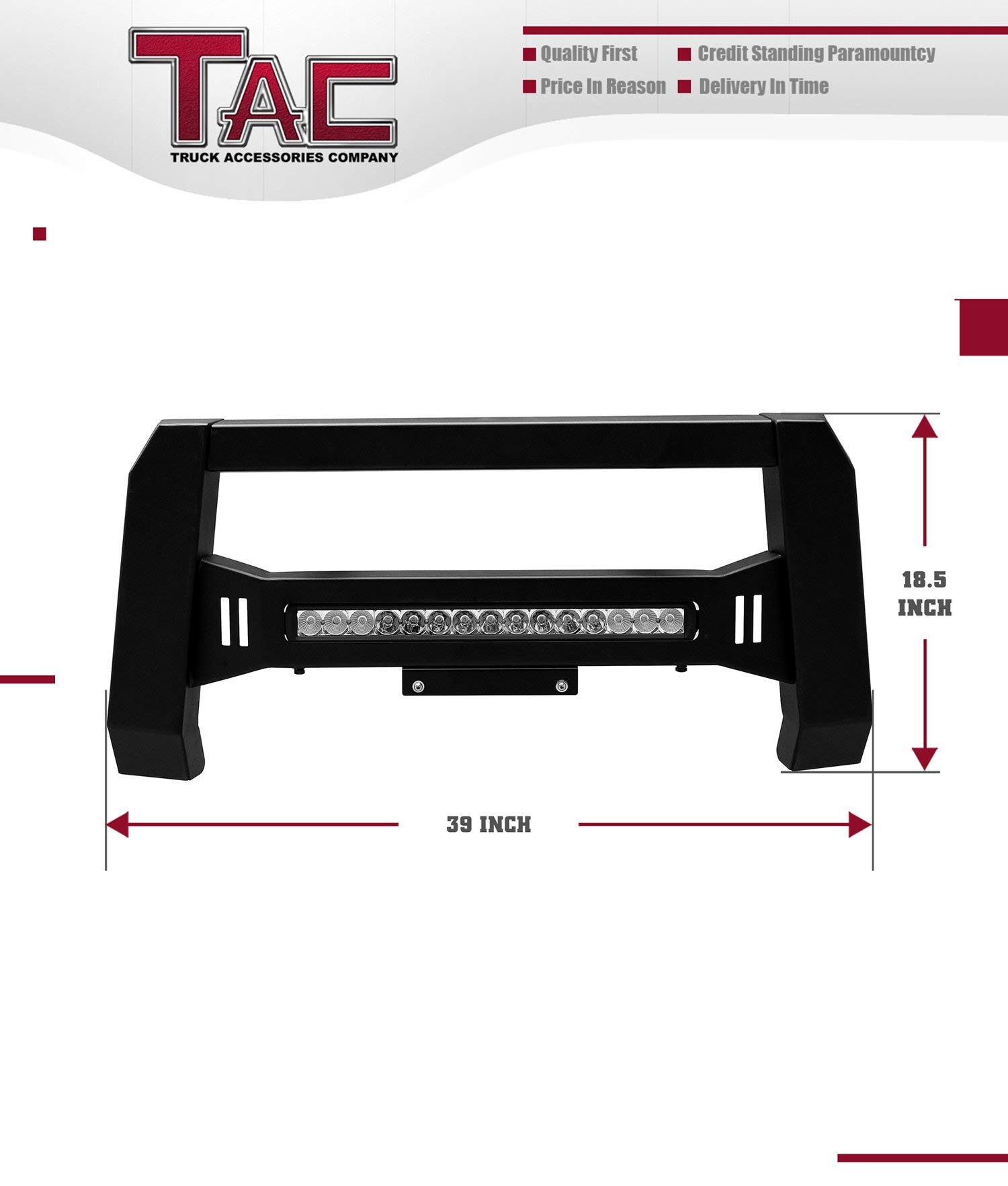 TAC Predator LED Lighting Modular Bull Bar Fit 20152018 Chevy Colorado (Excl. ZR2) / GMC Canyon