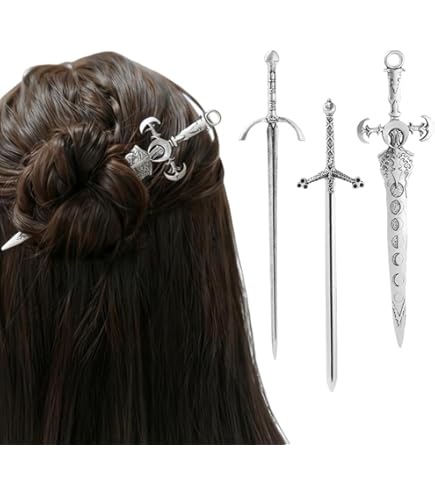 Celtic Hair Accessories 6 pcs Viking Hair Sticks Clips Unique Nordic Gift Women Amazon.com : GuoShuang Celtic Hair Accessories - 6 pcs  main image 2