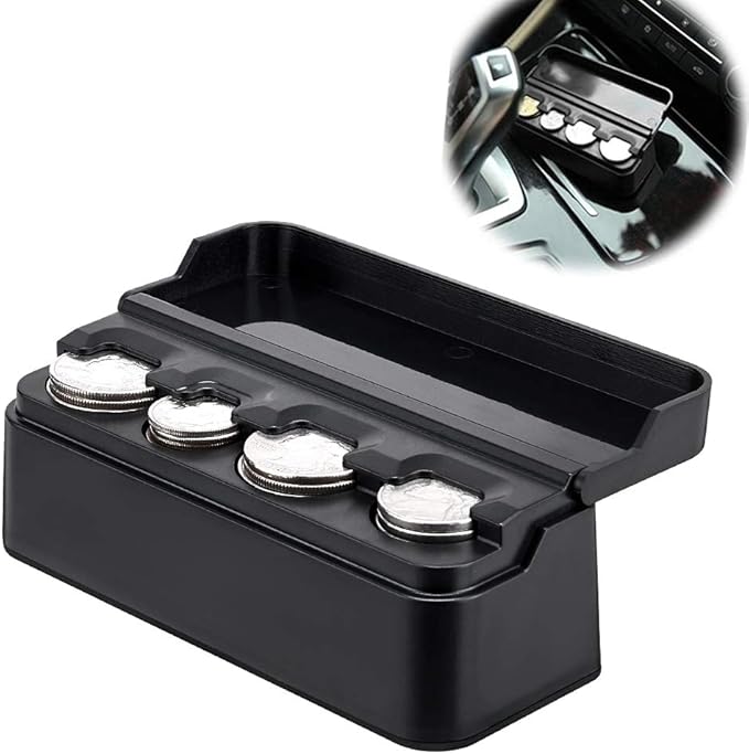 JoyTutus Car Coin Holder Change Organizer Compatible with Chevy Ford Dodge GMC Tesla Model 3 BMW