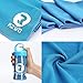 RZWD Cooling Towel for Neck - Microfiber Towel - Snap Cool Towel for Yoga, Sport, Running, Gym, Workout,Camping, Fitness, Workout & More Activities (Quiet Blue)