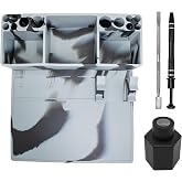 nugbuddy Wax Tool Station - Mat &amp; Accessory Organizer - Heat Resistant &amp; Non Stick Silicone Surface - Craft Kit with Accessories Included