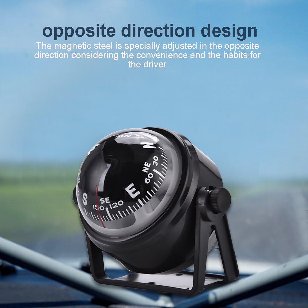 Vbestlife LED Ball Compass Outdoor High Precision Car Boat Marine Military Digital Magnetic Adjustable Compass : Sports & Outdoors