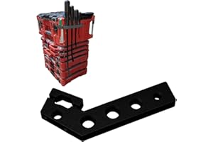 For Milwaukee Packout Prybar Holder – Quick Rail Clamp with Marker Slot, Organize 4 Prybars, Garage & Workshop