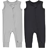 Baby Sleeveless Romper Zipper Toddler Summer Jumpsuit Rayon Outfits Infant Footless Pajamas 0-24m