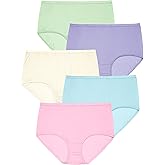 Comfort Choice Plus Size Full Coverage Nylon Brief 5-Pack
