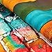 econious Photo Backdrop, 3x5ft Colorful Brick Wall Wood Floor Backdrop for Photography, Resistant Fleece-Like Cloth Fabric, with Rod Pocket (Backdrop Only)
