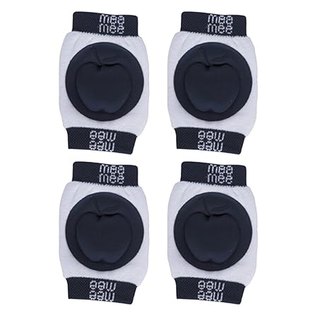 Mee Mee Soft Baby Knee/Elbow Pads (Pack of 2, Navy Blue)