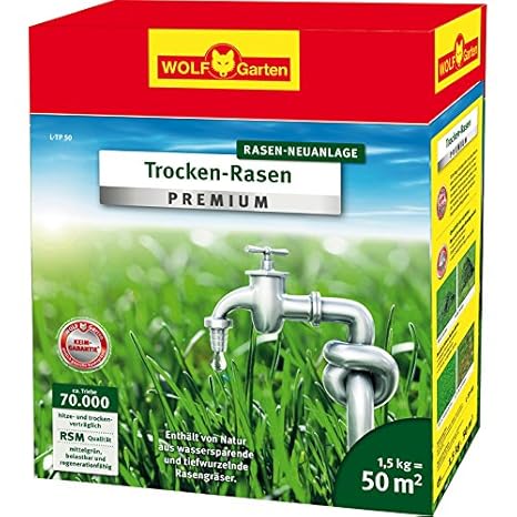 WOLF-Garten - Trocken-Rasen Premium L-TP 50, rot