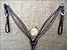 HILASON Western Horse Breast Collar Tack American Leather Brown Gold Inlaythumb 3