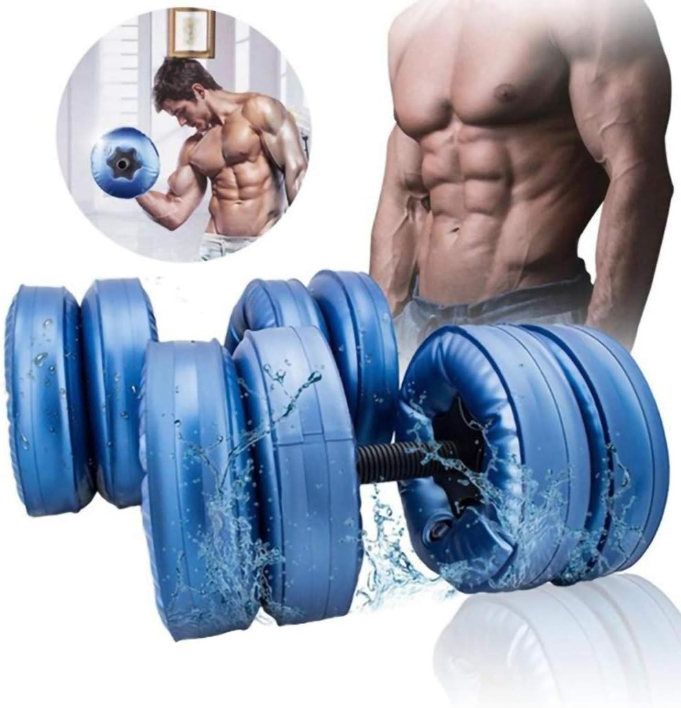 BaisdSport Dumbbells 15-20Kg Water Filled Weights Dumbbells Training Arm Muscle Strength Fitness Dumbbell Barbell Resistance Exercises Equipment Dumbbells Gym Exercise Professional Workout for Indoor