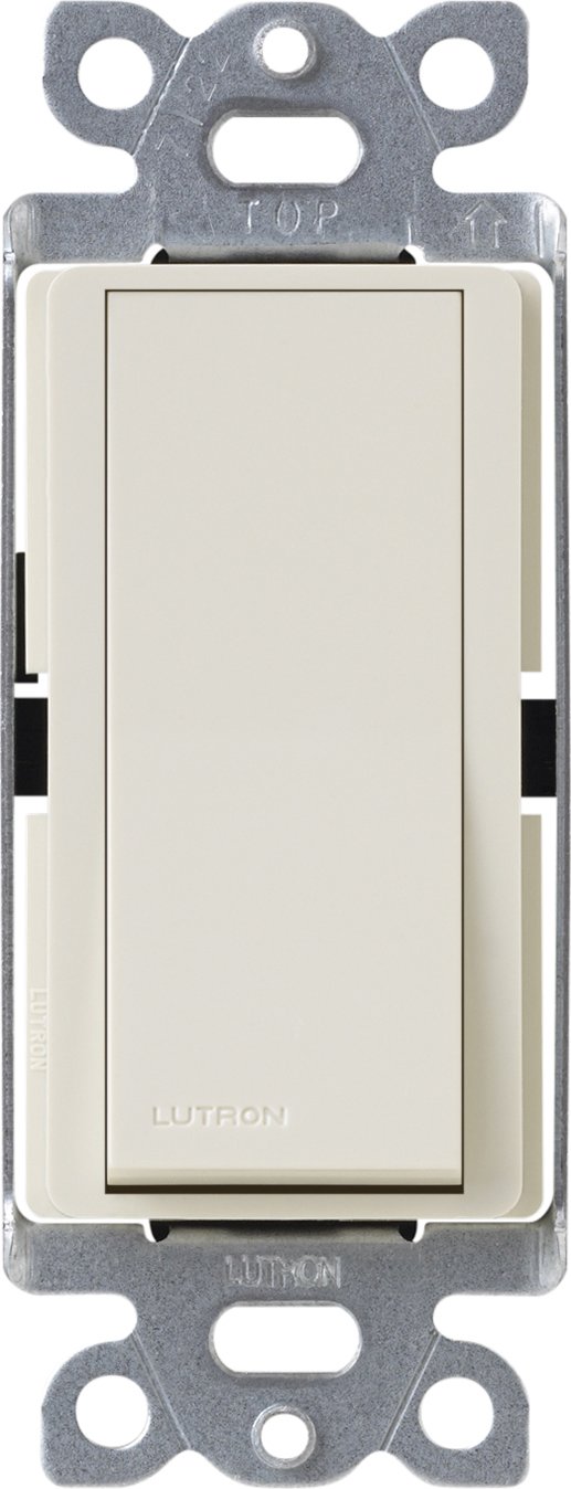 Photo 1 of Lutron Claro 15 Amp On/Off 4-Way Switch, CA-4PS-LA, Light Almond