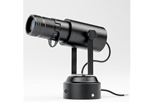 WAJECT 15W LED White Spot Light Led Pin Spot Manual Focus Length Adjustable with 4 Apertures, Aperture Size Adjustable(6500k)