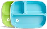 Munchkin Splash 4 Piece Toddler Plate & Bowl Dining Set Blue/Green view 2
