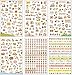 Hosaire Sticker 6 Sheet Cute Cartoon Cat Transparent Calendar Diary Book Sticker Scrapbook Diary Album Phone Sticker Planner Decoration
