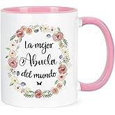 YHRJWN - Gifts for Grandma from Grandchild, Abuela Gifts In Spanish, Best Grandma Ever Mug, Grandmother mug, Mothers Day Christmas Birthday Gift for Grandmother Mimi Gigi 11Oz