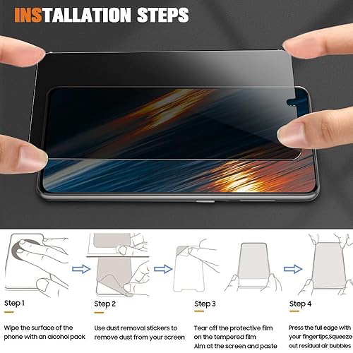 2+2 Pack] Galaxy S21 Plus Privacy Screen Protector Tempered Glass