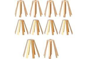10pcs Universal Brass Golf Shaft Adapter Shims, 6 Leg & 8 Leg Golf Club Spacer Shims for Professional Workshop Use Fits .335 