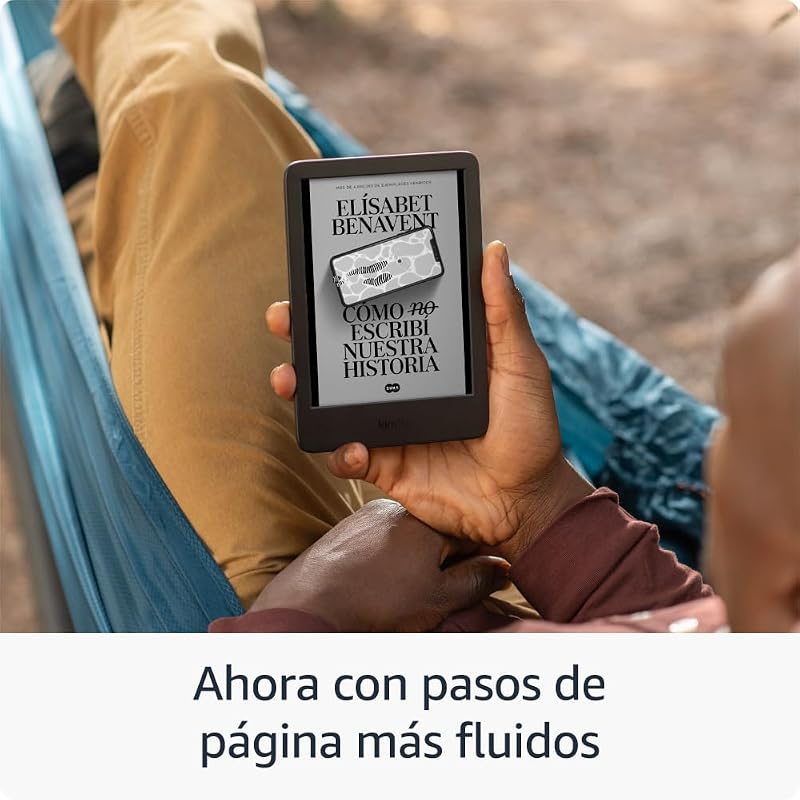 Kindle (Próxima Geração) | O Kindle Mais Leve e Mais Compacto com ecrã sem reflexos, viragens de página mais suaves e luz frontal ajustável | 16 GB | Sem anúncios | Matcha verde